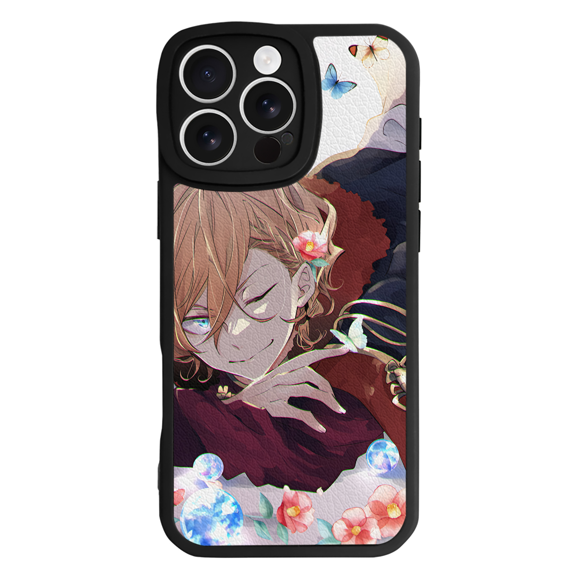 （画像用） 文豪ストレイドッグス Bungo Stray Dogs 【iPhone 16シリーズ対応】シリコンスマホケース（レザー調） 材質：シリコン